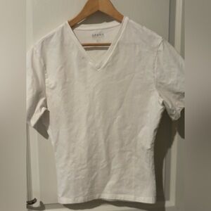 SPANX White Cotton Compression T-shirt